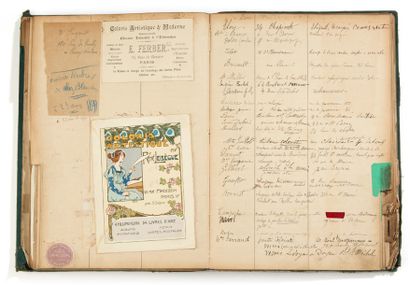 Maison STERN, graveurs à Paris 
Annuaire manuscrit commencé dans les années 1900,...