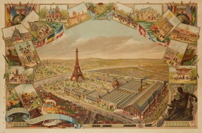 null Exposition Universelle, Paris 1889
Lithographie couleur représentant une vue...