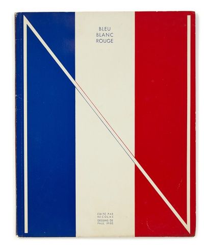 null Paul IRIBE (1883-1935) - Bleu-Blanc-Rouge.’’ France ‘’. Catalogue Vins Nicolas,...