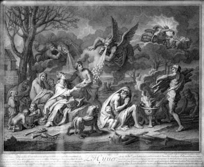 null François VERDIER (1651 – 1730) 

Scènes mythologiques figurant les 4 Saisons....