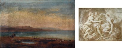 HAIMANN Guiseppe HAIMANN (1828 - 1883) + un sous verre 


Huile sur toile figurant...