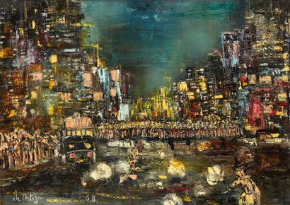 ORTEGA Charles ORTEGA (1925 - 2006)


Huile sur toile figurant une vue de ville éclairée


Dim....