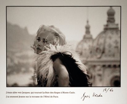 JUIZ VARDE JUIZ VARDE. Photographie en noir et blanc représentant Jeanne Moreau....