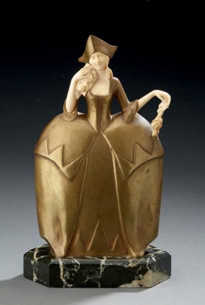 Geneviève GRANGER (1877-1967) 
Bronze et ivoirine
Signé et numéroté 18.
H.: 27 c...