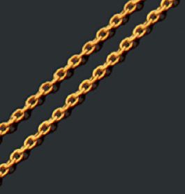null Chaine en or jaune 18K (750)
Long.: 45 cm
Poids: 4,44 g