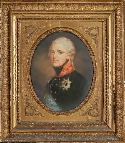 Domenico BOSSI (1765-1853), attribué à 
Portrait du Tsar Alexandre 1er de Russie,...