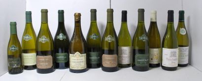 null Ensemble de 12 bouteilles comprenant :

- 1	 Chablis	, grand cru		, Le Fief...