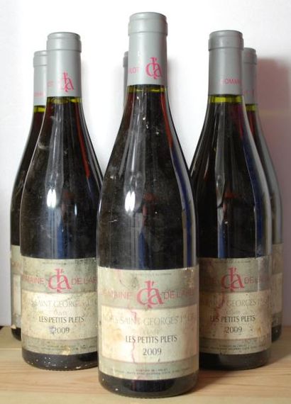 null 6	 bouteilles de 	Nuits Saint Georges, 		1er Cru, Les Petits Plets, 2009	, Domaine...