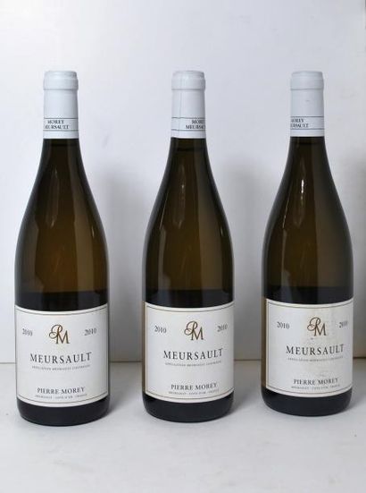 null 3 bouteilles de 		Meursault, 2010, Domaine Pierre Morey, blanc.