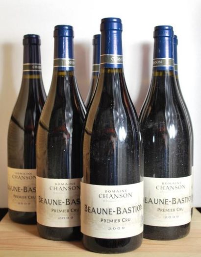 null 6 bouteilles de 		Beaune, Bastion, 	2009		, Domaine Chanson Pere et Fils		,...