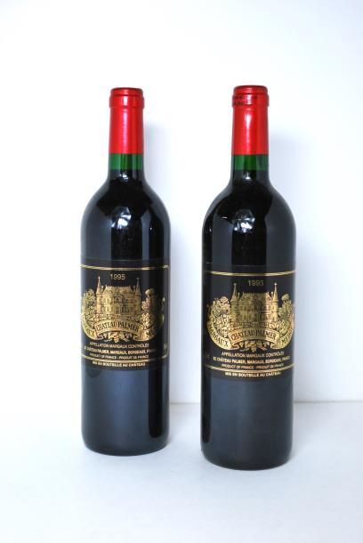 null Deux bouteilles "Château Palmer" 1995