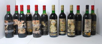 null Ensemble de 12 bouteilles comprenant :

- 4 Château La Croix Saint André, 				1983	,...