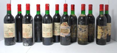 null Ensemble de 12 bouteilles comprenant :

- 3	 Château Saint Georges, Saint Emilion,...
