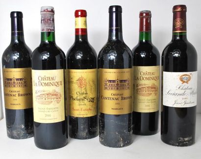 null Ensemble de 12 bouteilles comprenant : 

- 2	 Château Giscours, 	grand cru	,...