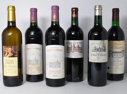 null Ensemble de 12 bouteilles comprenant :

- 1	 Château Gruaud Larose, 	grand cru,...