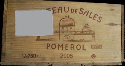 null 6 bouteilles de Chateau de Sales	, 2005, 	Pomerol, 	rouge.