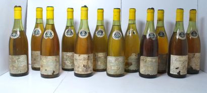 null Ensemble de 12 bouteilles comprenant :

- 4 Chevalier Montrachet, Les Demoiselles,...