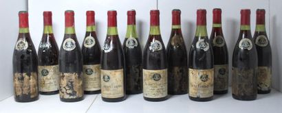 null Ensemble de 12 bouteilles comprenant :

- 1 	Ile des Vergelesses				, Louis...