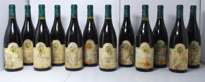 null Ensemble de 12 bouteilles comprenant :

- 9 Pommard			, Les Chanlins, 	1998	,...
