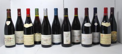 null Ensemble de 12 bouteilles comprenant :

- 1	 Irancy, 				2008 ?, 	Matthieu Antunes,...