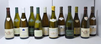 null Ensemble de 12 bouteilles comprenant :

- 1	 Cote de Beaune	, 		La Grande Chatelaine,...