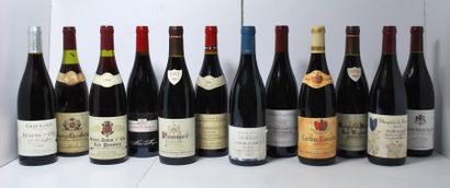 null Ensemble de 12 bouteilles comprenant :

- 1	 Puligny Montrachet, 				2010, 	Gaston...