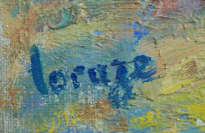 null Germaine LACAZE (1908-1994)

Huile sur toile figurant une scène de plage. 

Signée...