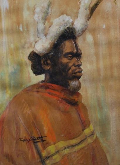 null Georges COUETTY (?)

Pastel. Portrait de profil d'un homme africain.

Dim. (à...