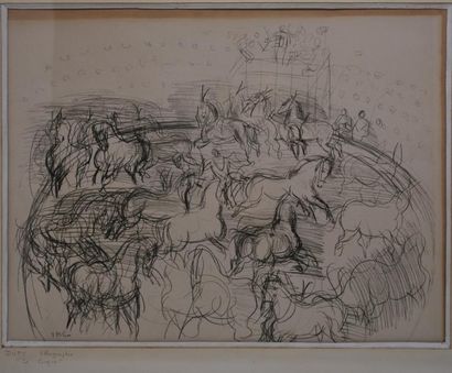 null Raoul DUFY (1877 - 1953)

"Le cirque" 

Lithographie figurant des chevaux de...
