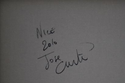 null José CURTI (né en 1950) Huile sur toile 

Marine au large de Nice

Signée en...