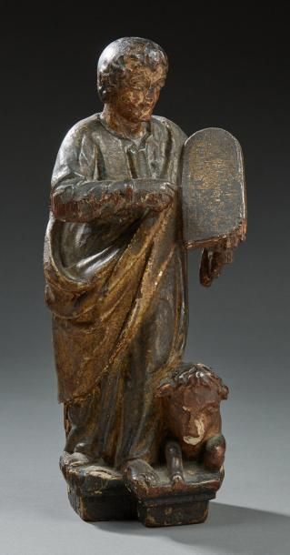 null Saint Luc l'évangéliste
Sculpture en bois doré, traces de polychromie.
XVIIIe...