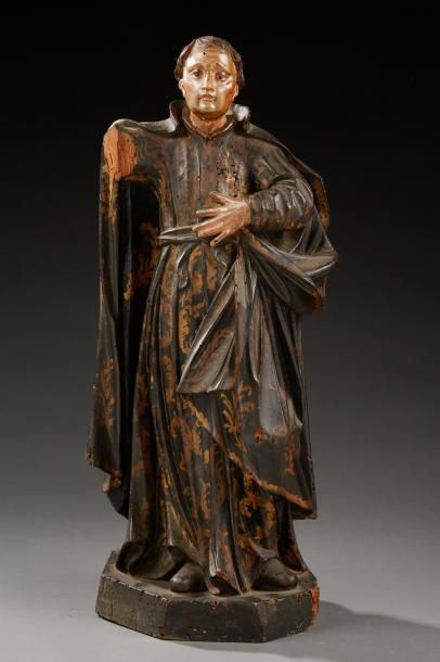 null Saint personnage
Statue en ronde-bosse en tilleul sculpté représentant un Saint...