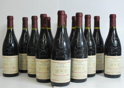 null Douze bouteilles de Chateauneuf du Pape, Domaine Font de Michelle, 1999.