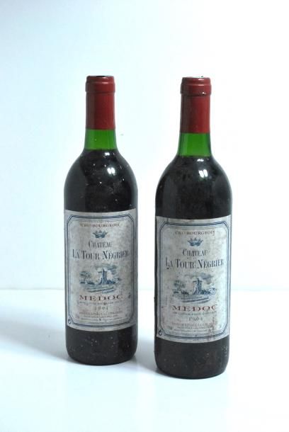 null Deux bouteilles de Château La Tour Negrier, Médoc, 1994.