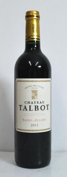 null Une bouteille de château Talbot, Saint Julien, 4e CC, 2011.