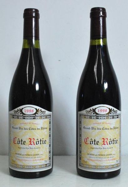 null Deux bouteilles de Côte Rôtie, Domaine Jasmin, 1998.