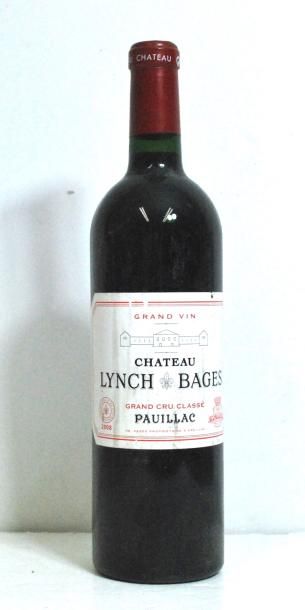 null Une bouteille de Chateau Lynch Bages, Pauillac, 5ème CC, 2008.