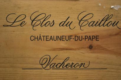 null Six bouteilles de Chateauneuf du Pape, Domaine du Caillou, Quartz, 1999.