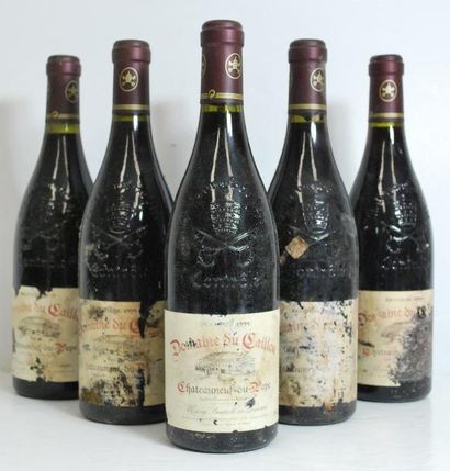 null Six bouteilles de Chateauneuf du Pape, Domaine du Caillou, 1999.