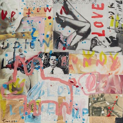 Troy HENRIKSEN (1962) 
Marilyn, 2008.
Collage, acrylique et technique mixte sur toile.
Dim.:...