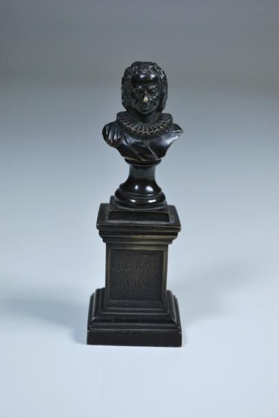 null Buste de Christophe Colomb en bronze._x000D_

H. : 11,5 cm