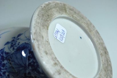 null Paire de pots à gingembre en porcelaine à décor floral bleu sous couverte._x000D_

H....