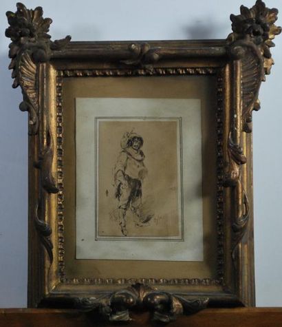 null Ferdinand ROYBET (1840-1920)_x000D_

Portrait en pied d'un gentilhomme (mousquetaire...