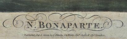 null Paire d'aquatintes figurant Napoléon Bonaparte et Madame Bonaparte. _x000D_

Publié...