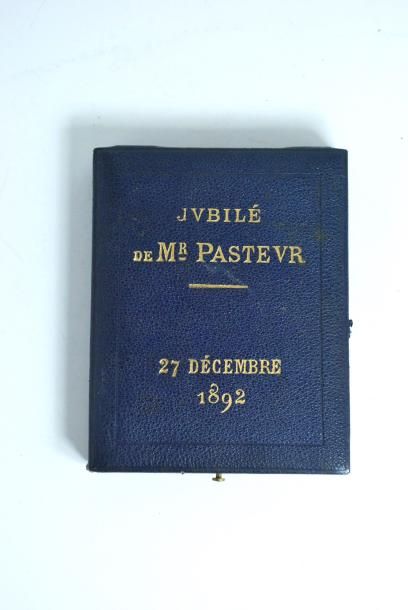 null D'après Oscar ROTY
Médaille plaquette en argent pour le Jubilé de Mr Pasteur...