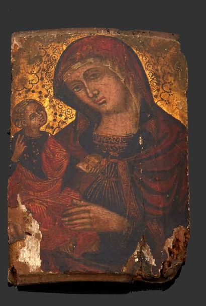 null Madre di Consolazione



Icone figurant une vierge à l'enfant sur panneau de...