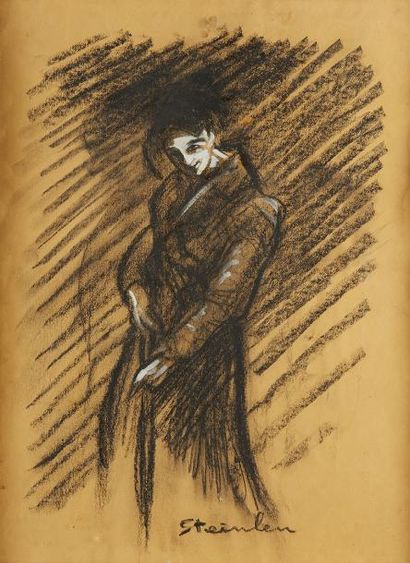 STEINLEN Théophile Alexandre STEINLEN (1859-1923)



Portrait d'homme.



Dessin...