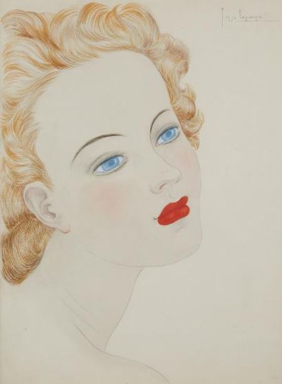 LEPAPE Georges LEPAPE (1887-1971)



Portrait de femme. 



Aquarelle gouachée et...