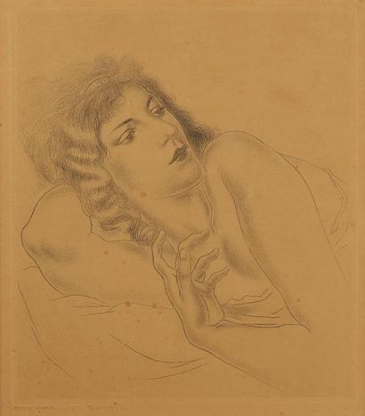 FOUJITA Léonard FOUJITA (1886-1968)



Estampe figurant une femme allongée



Epreuve...
