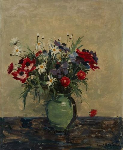 LE BRETON Constant LE BRETON (1895-1985)



Huile sur toile figurant un bouquet de...